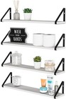 Ponza Shelves For Bathroom Over Toilet Storage 24" White Floating Shelves For Wa