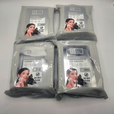 Lot Of 4 Global Beauty Care Charcoal Cleansing Cloths Wipes 25 Cloths Each Pack