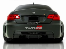 TURBO Bumper Vinyl Decal Sticker Performance Motorsport Racing Car Emblem logo 1
