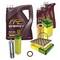 Inspektionspaket 8L Mannol Energy 5W30 FüR Bmw X5 E70 Xdrive35D 3.0Sd X6 E71 E72