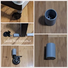 Home Depot HDX 5-Tier Plastic Shelve Compatible Wheel 3/8 Caster Stem Adapter