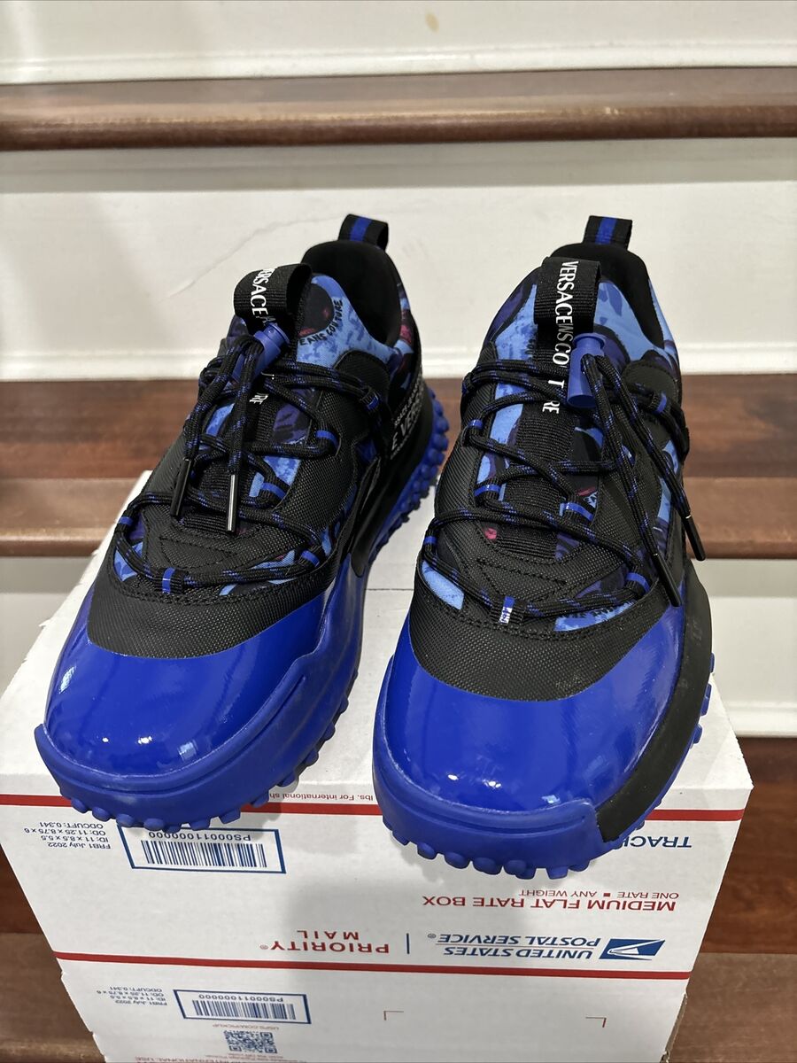 Versace Jeans Couture Sneakers Mens Size 8.5US/42EU Blue Versace Jeans Couture Sneakers Mens Size 8.5US/42EU Blue