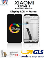 Xiaomi Redmi 9 M2004J19AG - M2004J19G Display Touchscreen Rahmen Schwarz Gls