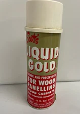 Vintage Mid Century SCOTT'S LIQUID GOLD Metal Can Wood Cleaner & Preserver Prop