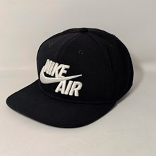 Nike Unisex Children's Kids Little Flat Brim Hat Size 4-7 Black Snapback Read