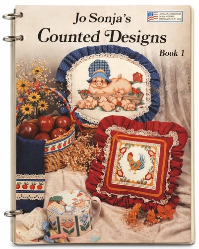 Jo Sonja Counted Designs Cross Stitch Books 1-4 + Extra Pattern Books Lot Vntage