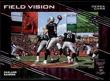 2017 Donruss Elite #9 Derek Carr Field Vision Purple #/49 E1