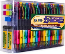 72 Mechanical Pencils, 0.9 Mm HB Lead, 2 Dispensers with 160 Refills & 16 Refill