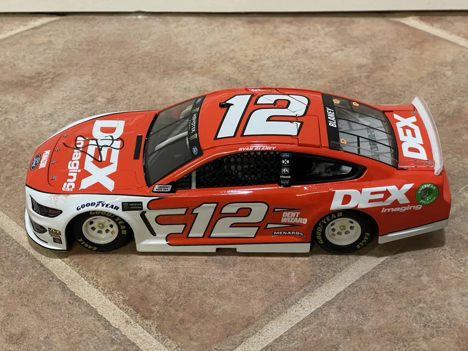 2019 Ryan Blaney Dex Imagining Ford Mustang ASSINADO AUTOMÁTICO NASCAR Ação 1/24 LEIA - Imagem 4 de 4