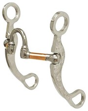Showman Medium Swivel Port Mouth Bit w/ Copper Rollers