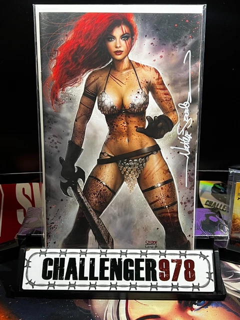 RED SONJA Death and the Devil #1 SZERDY SIGNED VIRGIN w/ COA