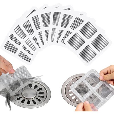 100 Stück Haarfänger Duschablauf Aufkleber Feinmaschig Abflussfilter Schutz
