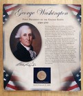 2007 GEORGE WASHINGTON PRESIDENTIAL $1 COIN & STAMPS COMMEMORATIVE DISPLAY PAGE — photo 1