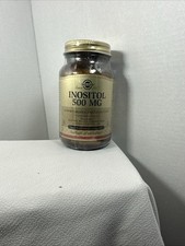 SOLGAR Inositol Vegetable Capsules, 500 mg, 100 Count Exp. 12/26 Free Delivery
