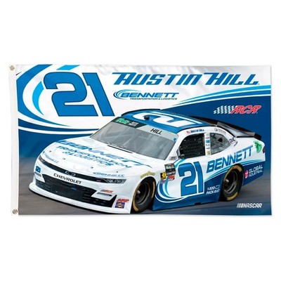 Austin Hill #21 Nascar Bennett Car Racing 3x5 FT Flag Wall Decore Good Banner