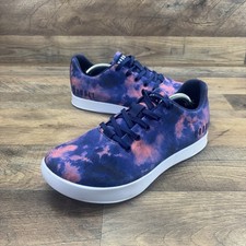 No Bull Gray Shadow Tie Dye Trainer Canvas Lace Up Sneakers Sz 9.5 W 8 M