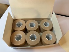 Covidien Kendall standard porous tape, new, 6 rolls, 2” x 10 yd, tan