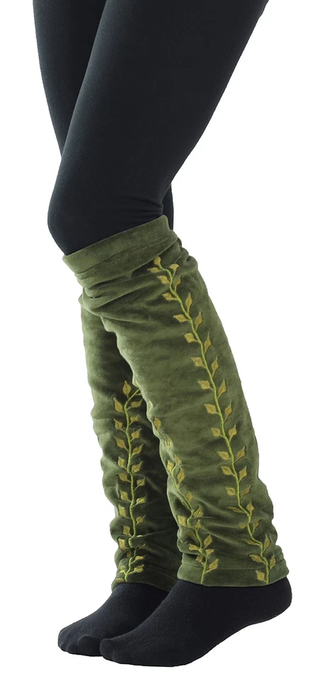 Stulpen Beinstulpen aus Samt Damen Beinwärmer in Einheitsgröße, Modell Nr. 14 - Bild 3 von 3