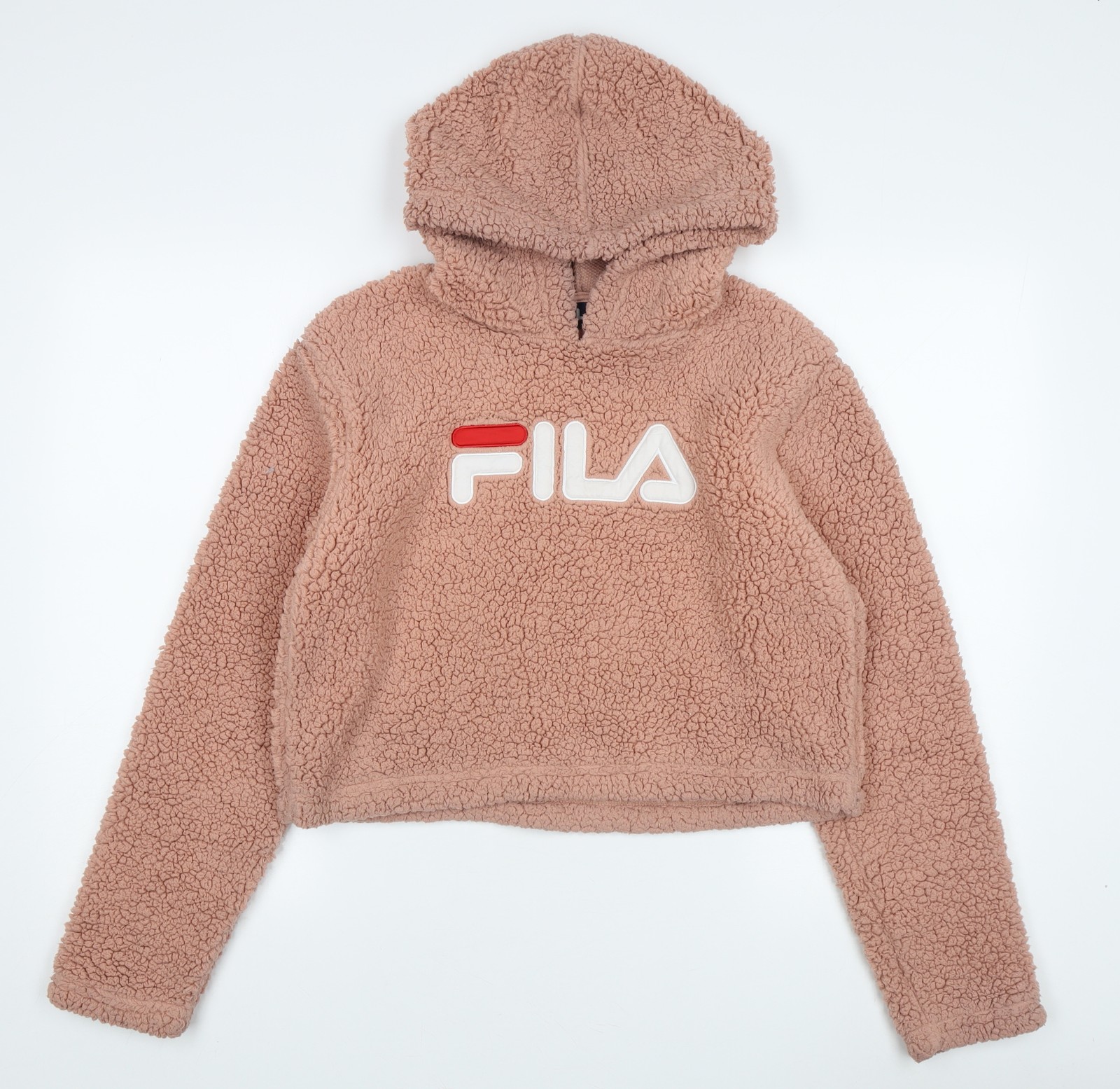 Felpa donna Fila in pile marrone taglia 12