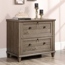 Sauder Hammond 33"W Emery Oak 2-Drawer Lateral File Cabinet