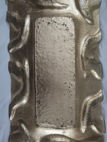 Modern Art Glass Decorative Serving Tray Display Glass LONG Glass Center Piece - Picture 10 of 14