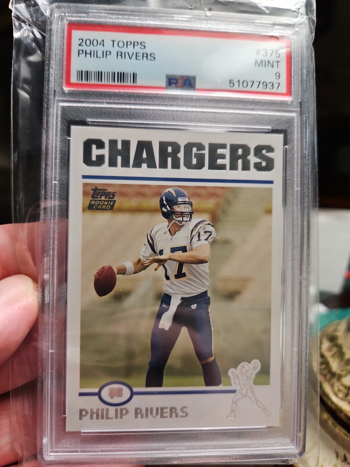 PSA 9 MINT 2004 Topps PHILIP RIVERS RC Rookie #375 HOF'er!!!