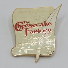 The Cheesecake Factory Faifax Grand Opening 2006 Pin Bill Of Rights Paper Pen