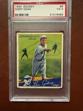 1934 goudey dizzy dean psa 3