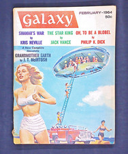 Galaxy Science Fiction Magazine Feb 1964 &ndash; Dick, Vance, Laumer & McIntosh