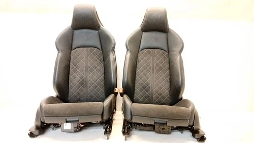 18-23 AUDI B9 S5 SPORTBACK LEATHER & ALCANTARA SEAT FRONT LEFT RIGHT SET OEM 012