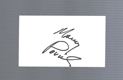 Maury Povich Autographed 3x5 Index Card W/COA