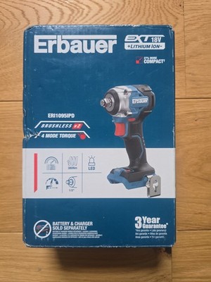 Erbauer Akku Schlagschrauber ERI1095IPD 18V Li-Ion EXT Brushless 380Nm - blank