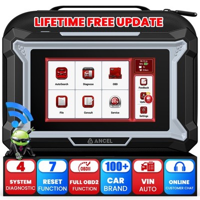 ANCEL DS100 ABS SRS Engine AT Diagnostic Tool Car OBD2 Scanner Oil Reset EPB BMS