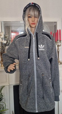 Worldwide Brand & Adidas Damen Parka Jacke Gr.4XL eher 2XL - XL grau sehr gutem