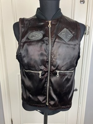 Vintage Destroy By John Richmond Herren Satin Weste - Large 