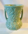 Vtg Hull Art Pottery Crab Apple Crabapple Vase Double Handle 1934 HTF 8” Tall