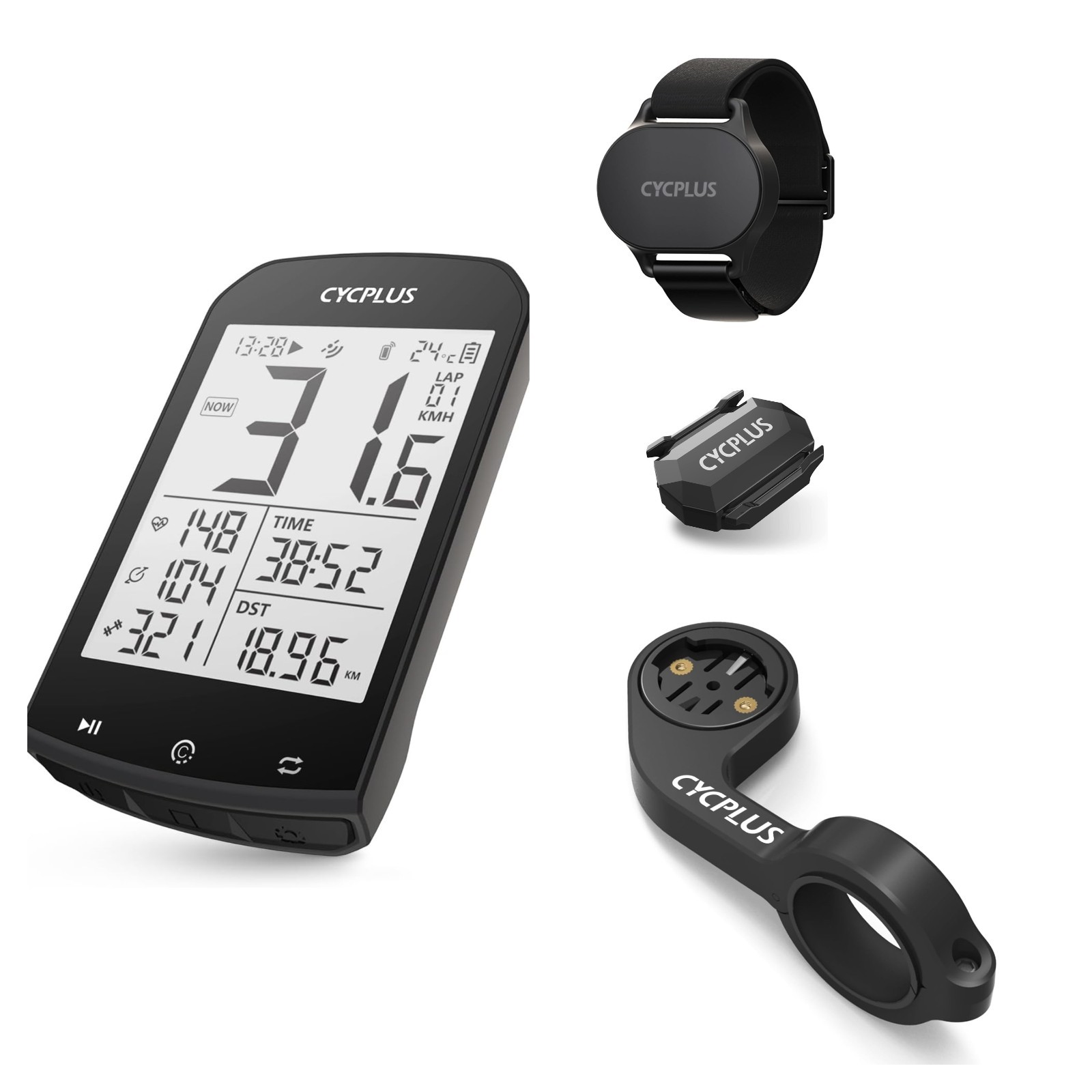 CYCPLUS M1 GPS Wireless Bike Computer Digital Speedometer wi