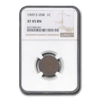 1909-S VDB Lincoln Cent XF-45 NGC (Brown)