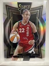 2025 WNBA Select A'Ja Wilson Silver Prizm #56 Las Vegas Aces