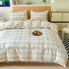 Cherry Duvet Cover Set Twin 100 Cotton Bedding for Kids Boys Girls Teens Red...