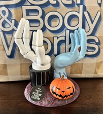 Bath  Body Works Nightmare Before Christmas Jack  Sally Hands Candle Holder