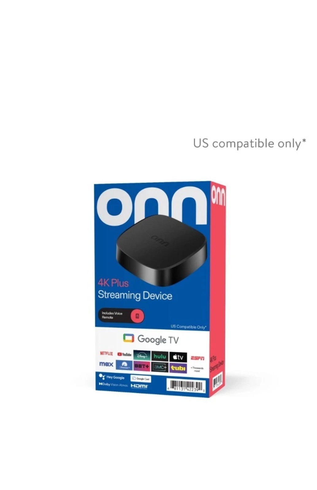 Onn google tv 4k plus streaming device (new 2025) 4k uhd, dolby vision