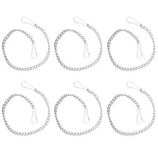 6 Pcs Toilet Flapper Replacement Kit Parts Stainless Steel Chain