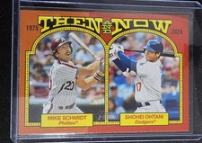 2024 Topps Heritage Then & Now - Shohei Ohtani, Mike Schmidt #TAN-2