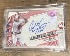 2024 RED REFRACTOR #PEACCO COLTON COWSER 2/5 FACTORY PACKED AUTO SUPER RARE