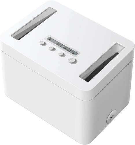 Metal Timer Lock Box with Child Lock and LED Display, Self-Control Time Locking - Afbeelding 1 van 8