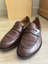 J CREW leather PENNEY LOAFERS brown leather 10.5 D dress shoes