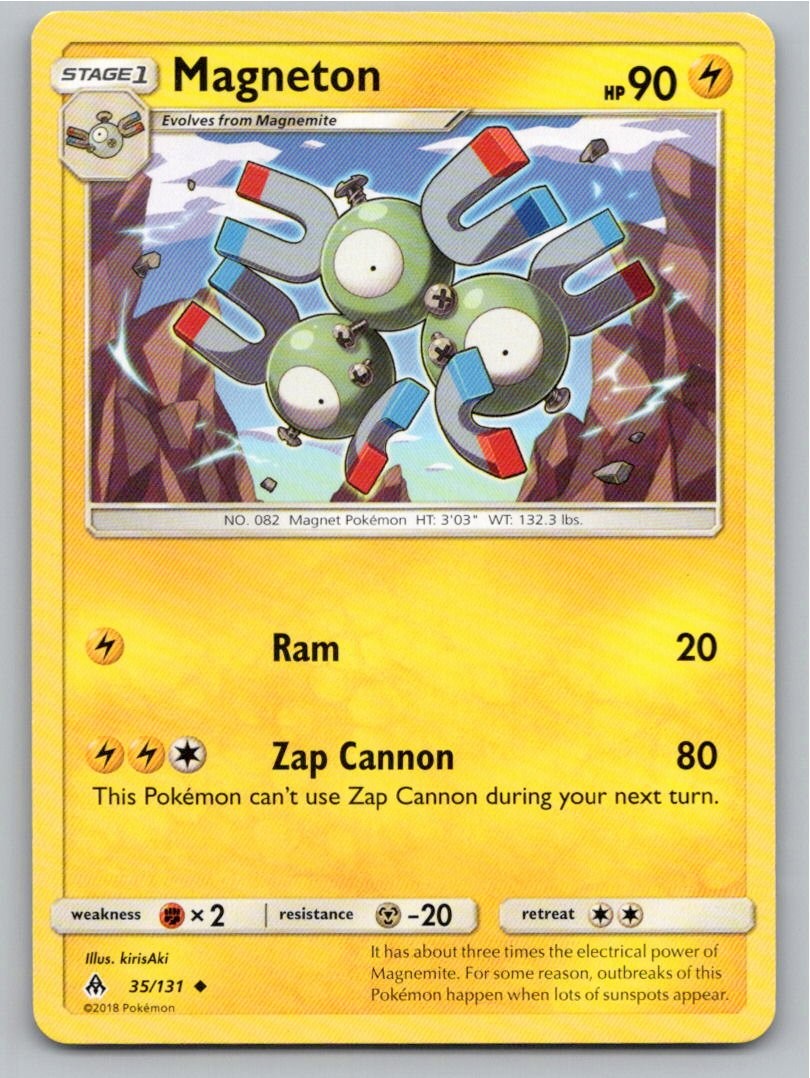 2018 POKEMON MAGNETON FORBIDDEN LIGHT 35/131 UC NM A65441 FREE S&H