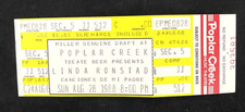 LINDA RONSTAD AUG 28 1988 POPLAR CREEK CHICAGO VINTAGE TICKET STUB *FULL* RARE