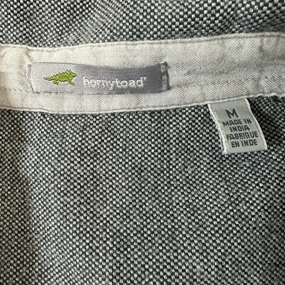 Camisa con botones Horny Toad Co mezcla de lana franela manga larga para hombre mediana Foto 4 de 4